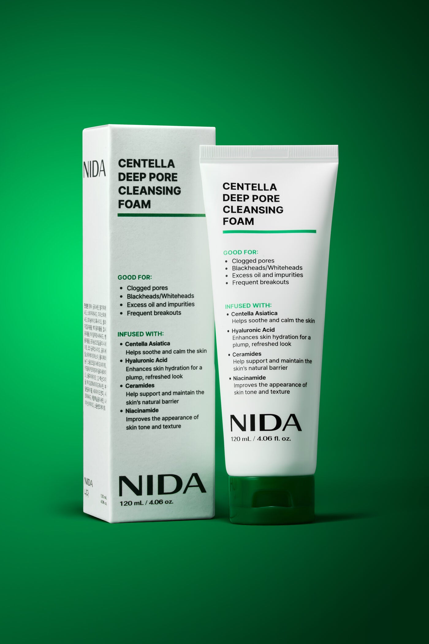 NIDA Centella Deep Pore Cleansing Foam