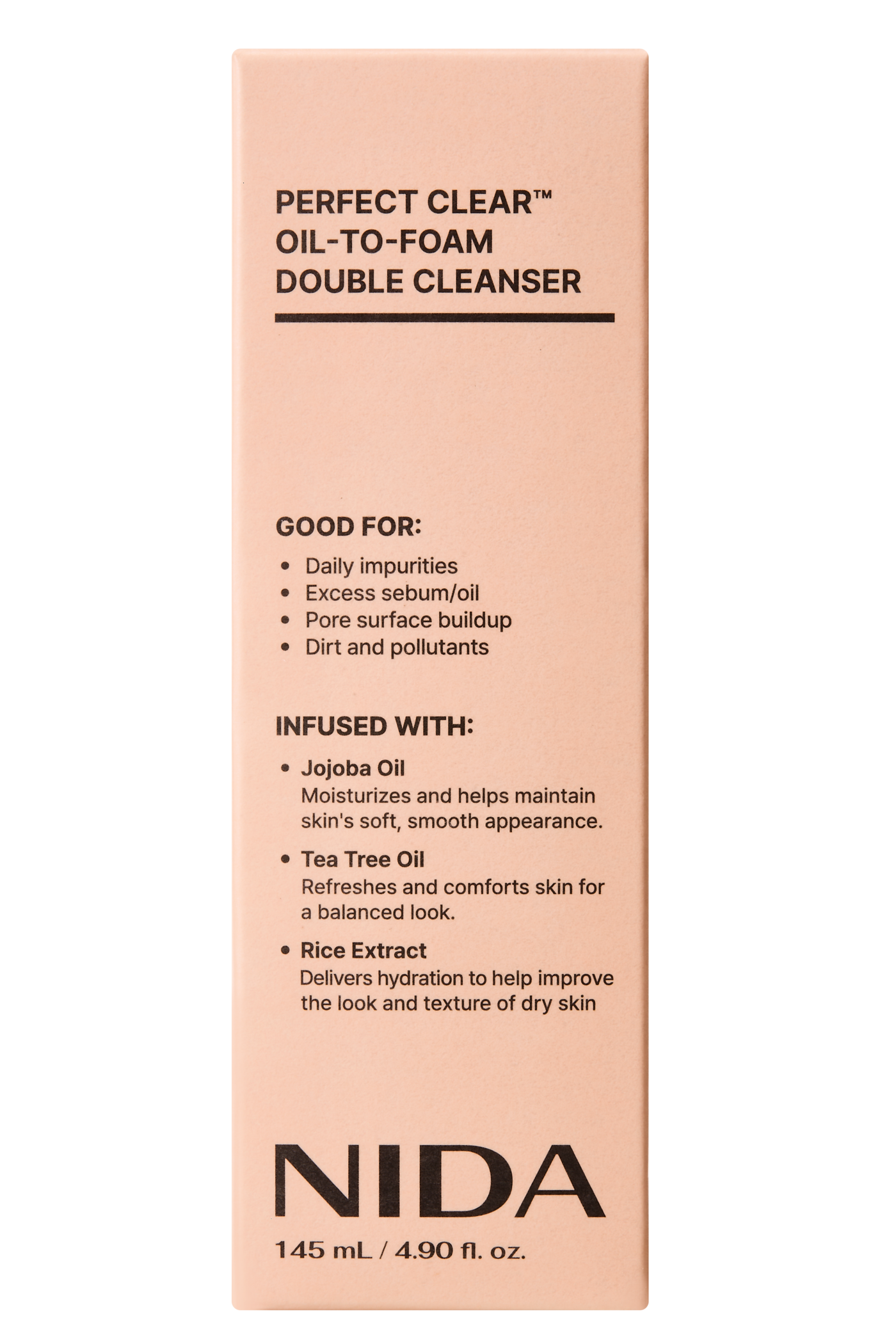 NIDA Perfect Clear™ Oil-to-Foam Double Cleanser