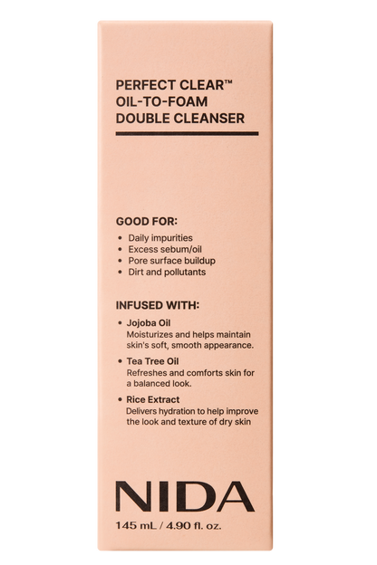 NIDA Perfect Clear™ Oil-to-Foam Double Cleanser