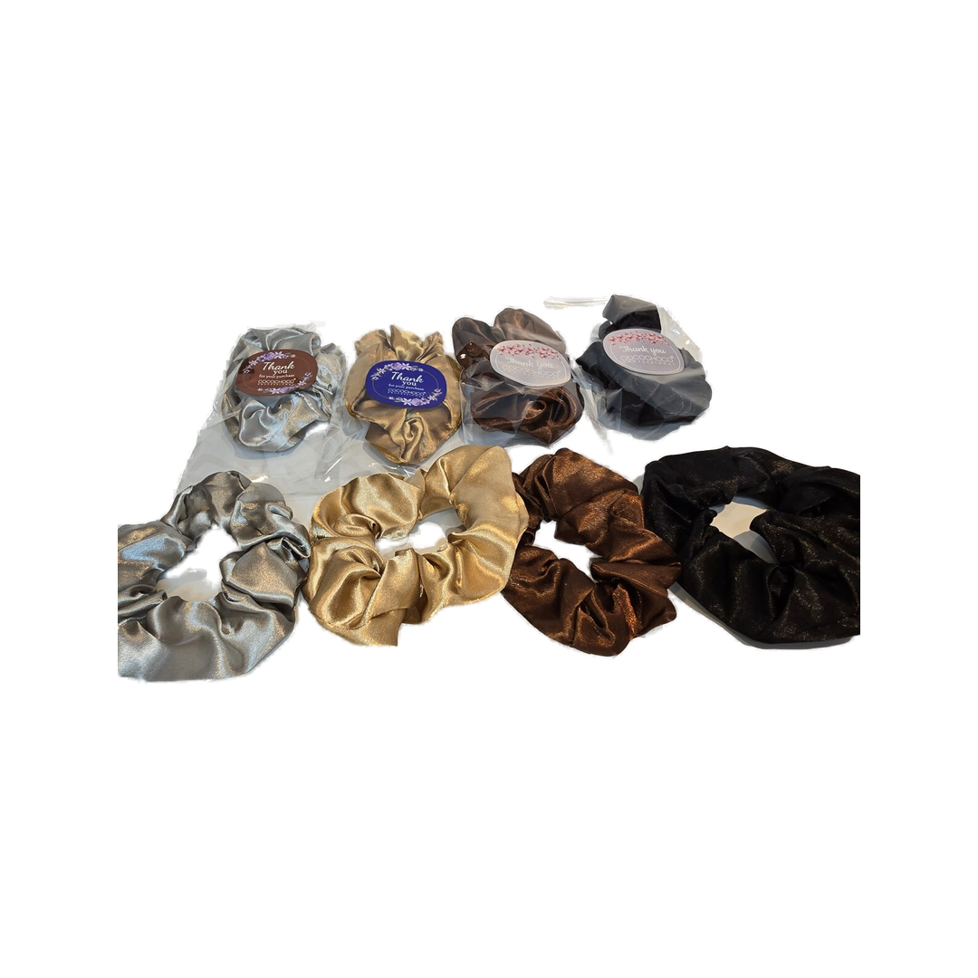 Satin Hair Tie Set (4 pcs) transparent product image | HAIRVIII
