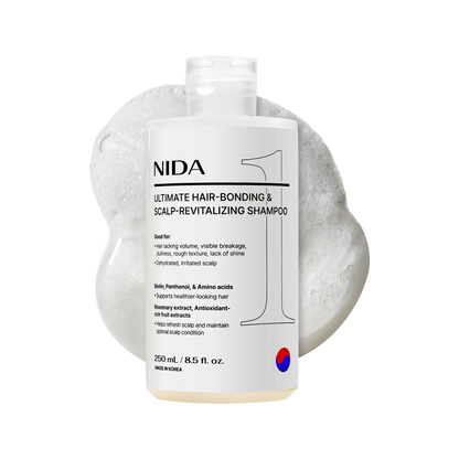 NIDA Ultimate Hair-bonding & Scalp-revitalizing Shampoo transparent product image | HAIRVIII