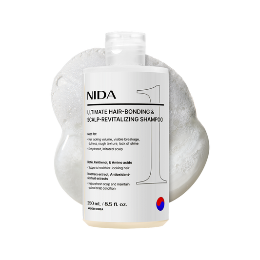 NIDA Ultimate Hair-bonding & Scalp-revitalizing Shampoo transparent product image | HAIRVIII